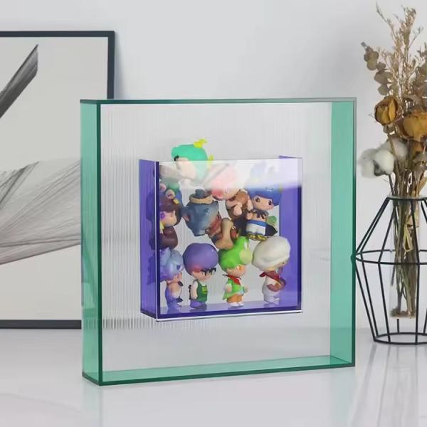 Multifunctional Wall Mounted Acrylic Photo Frame Acrylic Frame Shadow Box 30x30cm