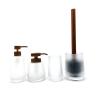 Buy cheap Waterdrop shape Glass Bath countertop Set For Home hotel fogged white color from wholesalers