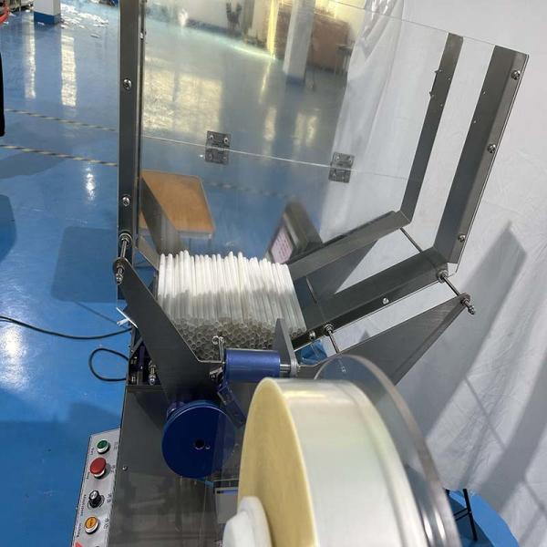 220V Low Energy Straw Packing Machine Automatic Feeding Individual Pack