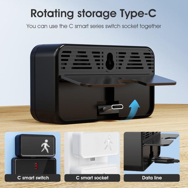 WiFi Human Presence Sensor 24GHz with Tuya App Control, Breathing Light Design, Millimeter Wave Motion Detection, and Enhanced Smart Home Integration