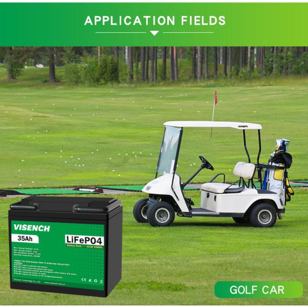 Visench 12V 35Ah Deep Cycle Digital Rechargeable Lithium Iron Phosphate Battery 12.8V Lifepo4 Lithium Ion Battery