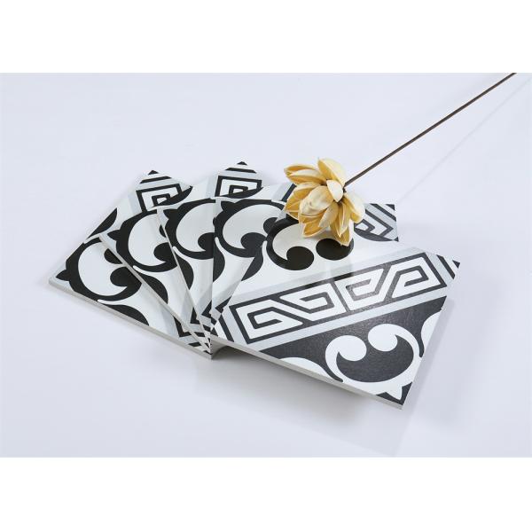 20x20cm Black Gray Ceramic Rustic Tile for Bathroom Kitchen