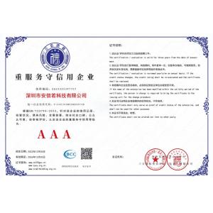 Shenzhen Anxinruo Technology Co., Ltd. Certifications