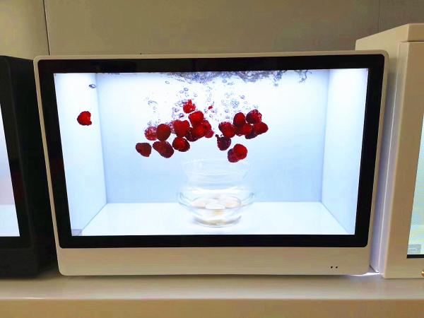 Quality 500 nits Brightness Transparent LCD Showcase , Transparent LCD Display Case for sale