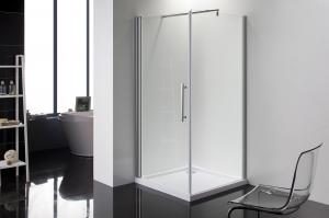 China Square 6m Door Thickness Shower Enclosures Bathroom Shower Stalls Stripe Glass on sale