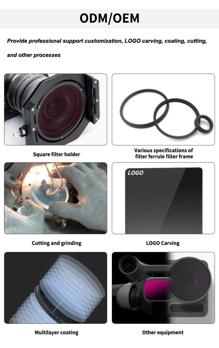 Custom Optical Filter 254nm 405nm 450nm Fluorescence Filters For Biological Application Filters