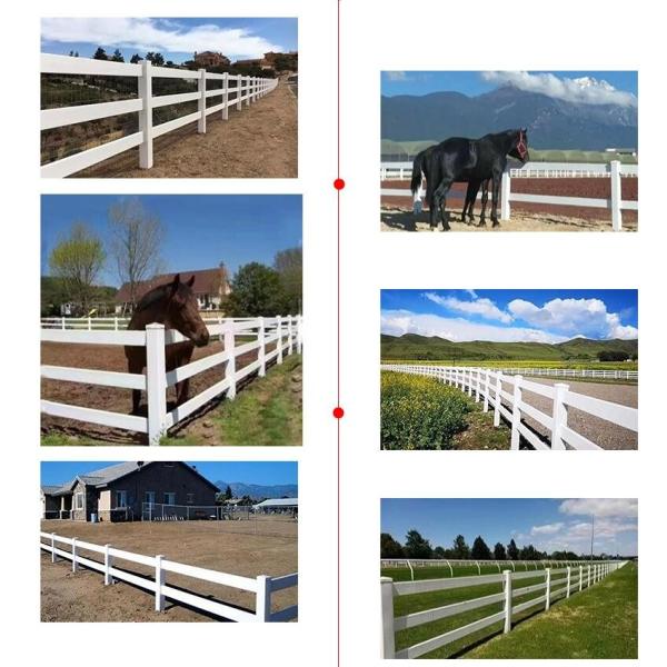 Customized 1.2m High Pvc Welded Wire Mesh Fence Animal Enclosure Post And Rail