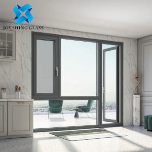 China UPVC Casement Windows With Mesh 60 Series UPVC Windows on sale