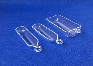 Wholesale Customized Transparent Fused Quartz Combustion Boats 50ML With Ring from china suppliers