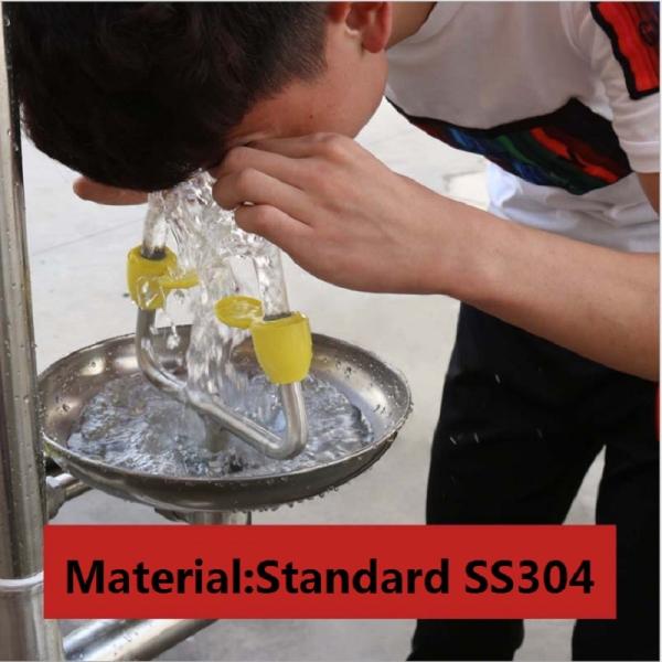 Lab Used Stainless Steel Wall Mounted Eye Wash sample model Wall Mounted industrial safety equipment faucet eyewash