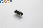 Dual Row Double Plastic Input Output Connectors Gold Black Color Contact