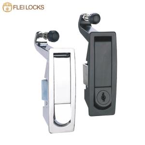 China Zinc Alloy Electrical Panel Door Lock , Electric Cabinet Push Button Lock on sale