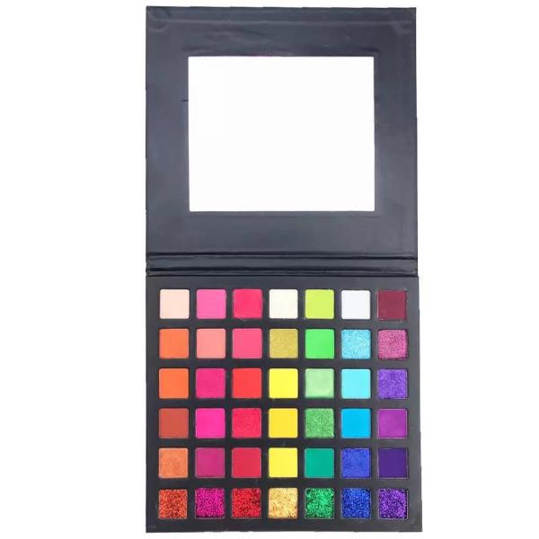 Custom Colorful Eyeshadow Palette Square Shadow Matte with 42 colors Waterproof