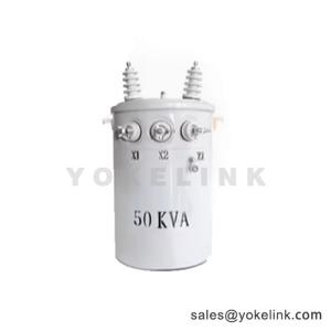 China 50KVA Pole-Mounted Single Phase Oil Transformer For Industrial Electricity on sale