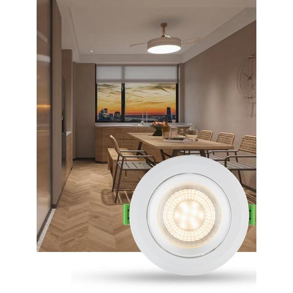 No Flicker Mini Dimmable LED Downlights Waterproof Tiltable 5W 99Ra