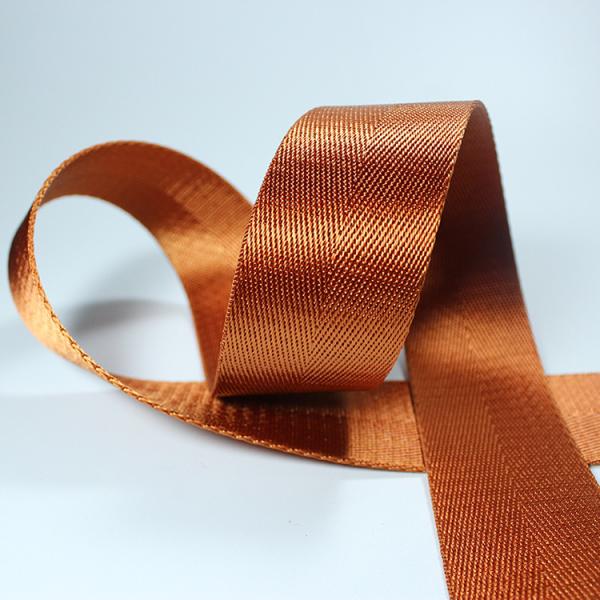 Eco-friendly 50mm black herringbone polyester belt woven bag accessories strap nylon webbing for buckle bag