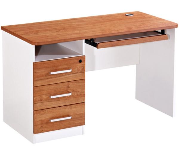 Quality Knock Down Packed Melamine Office Computer Desk With Strong Leg for sale