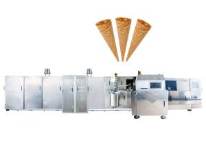 High Flexibility Ice Cream Cone Production Line With Different Rolling Station , 47 Baking Plates