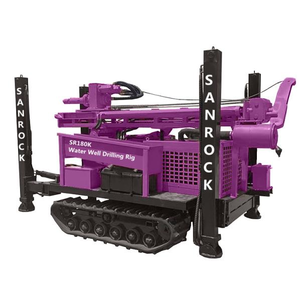Water Drilling Rig Machine 60KW Diesel Engine Crawler Water Well Drilling Rig For Sale
