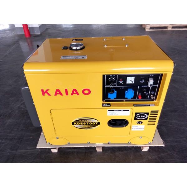 Single Phase Key Start Silent Small Diesel Generators 2KW - 10KW AC KDE6500T