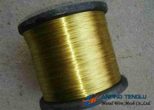 China Golden Color 2.5 Mm Brass Wire Alloy Copper And Zinc Abrasion Corrosion Resistance on sale