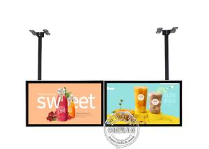 China 32 Ceiling Mount Android 9 Digital Signage LCD Advertising Screens Dual Screen on sale