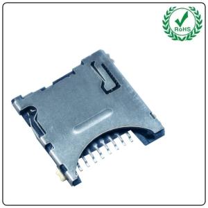 Wholesale 8pin 1.45H Smart Card Socket Push Push Type Micro SD TF Reader Card from china suppliers