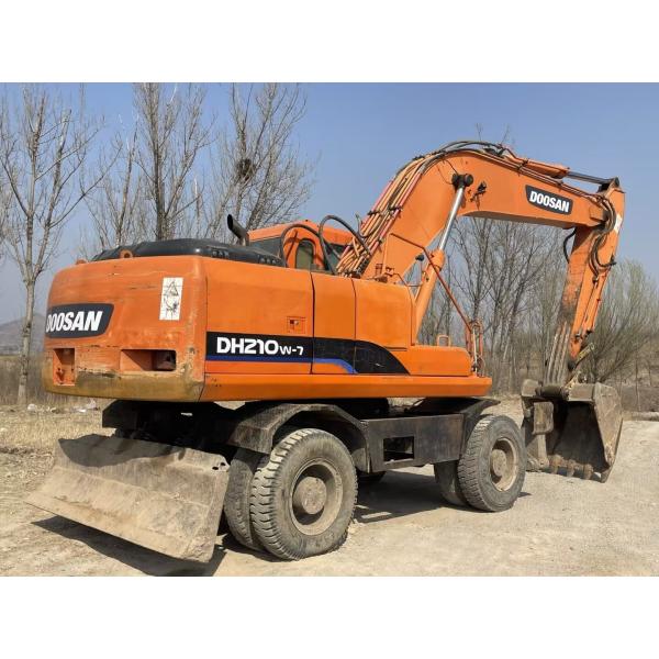Original Korea 21Ton Used Doosan Excavators Huge Doosan DX210w 7 Diggers
