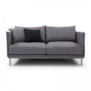 China Latest design stainless steel modern fabric sofa in living room. on sale