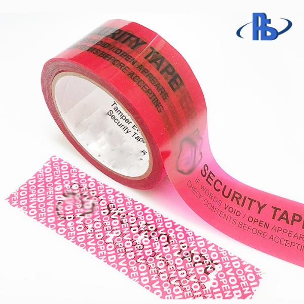 Waterproof Security VOID Tape , Acrylic Pressure Sensitive Adhesive Tamper Proof Tape