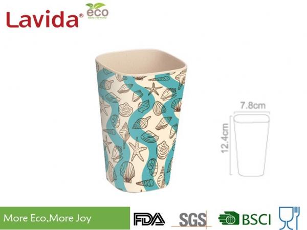 Quality BPA Free Bamboo Fiber Mug High Strength Unbreakable Low Thermal Transfering for sale