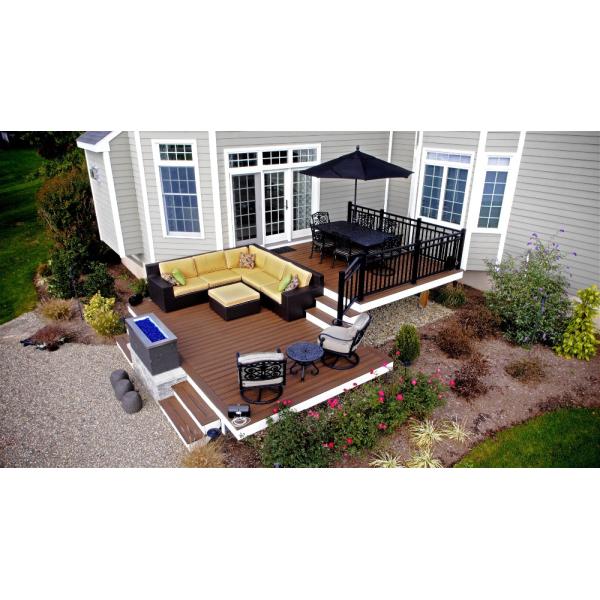 Uv Resistant Fireproof Decorative Wall Panel HDPE Wood Eco Hollow Decking Boards