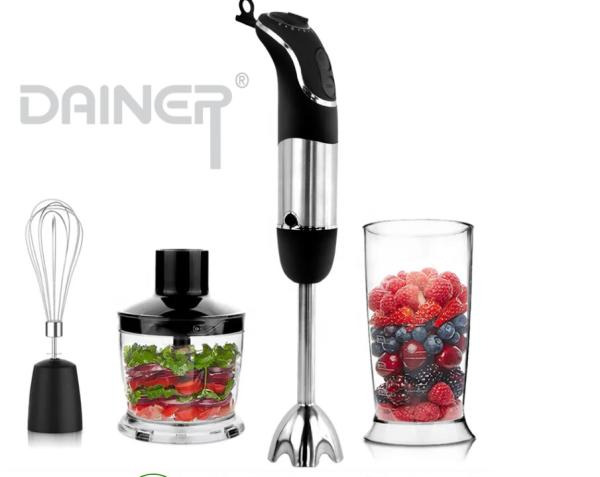 Quality Low Noise Electric Immersion Hand Blender With Two Button Multi Speed for sale