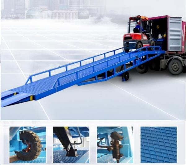 Quality 8T mobile container dock levelers portable loading unloading ramps for trucks for sale