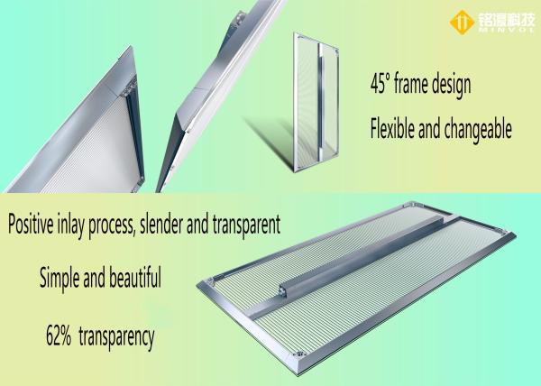 Quality 4500CD/Sqm Transparent LED Video Wall Screen Energy Saving for sale