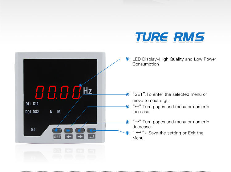 Digital Frequency Meter 50HZ meter frequency counter