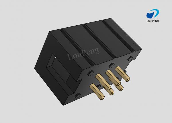 IDC Header connector, PCB Mount Receptacle, Board-to-Board, 2X3 Position, 2.54mm Pitch, Gold Flash, Vertical