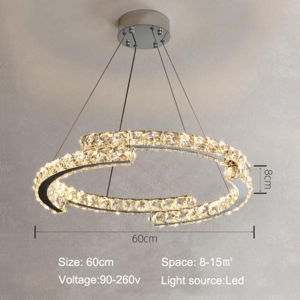 Luxury Crystal Ceiling Lamp Suitable for Living Room Bar Bedroom Ceiling Lamp(WH-CA-102)