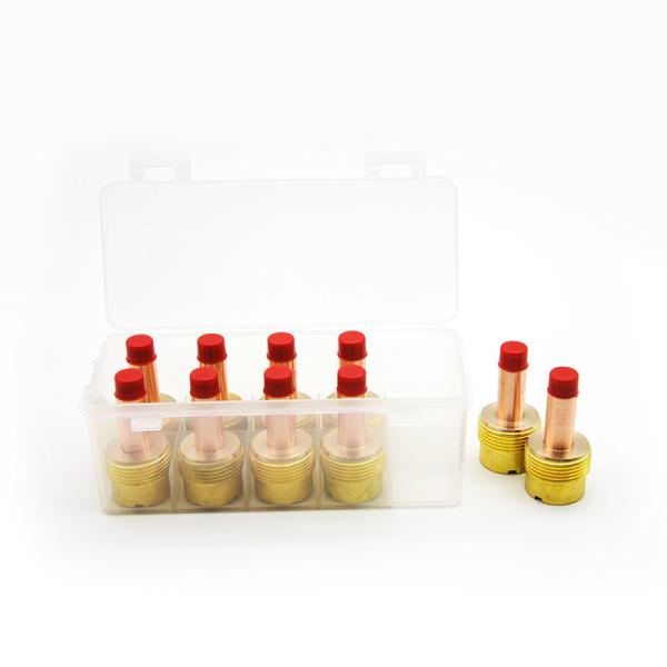 WP9 20 Welding Gun Parts , Copper Small Gas Lens 25gram Weight 85159000