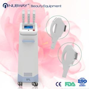 China Big spot IPL+Elight+ RF +Laser Multifunctional three handles laser hair removal machine on sale