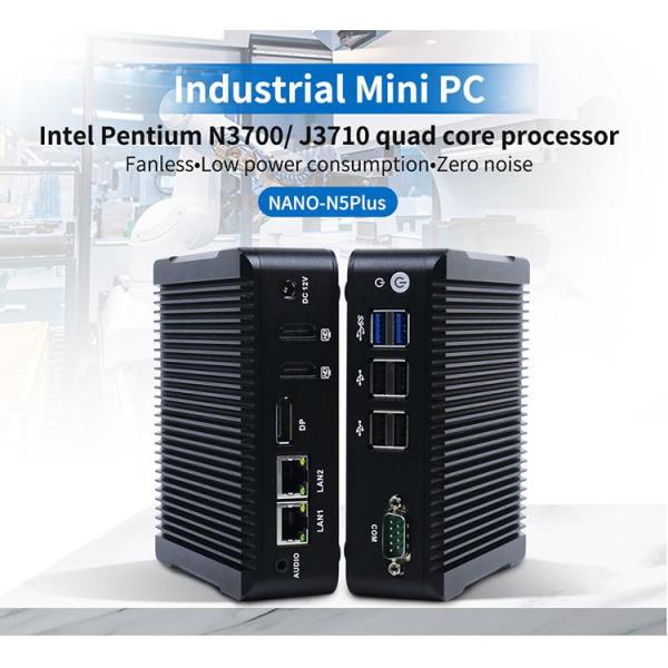 Nano-N5 Plus Industrial Mini PC Quad Core J3710 1XMSATA 2.5 HDD 2XUSB3.0