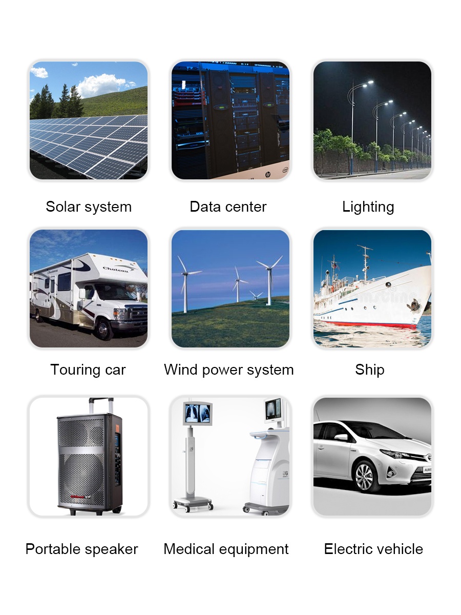 M6 Rechargeable Lithium Ion Battery Solar Battery Cell 12V 24V 48V