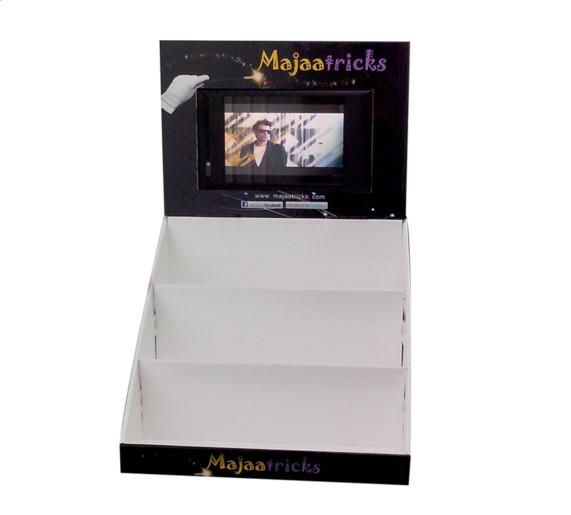 Quality cardboard lcd display stand/ LCD screen retail display advertising player for sale