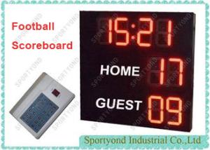 Electronic Football Scoreboard , Led Soccer Game ScoreBoard with Time display and wireless console