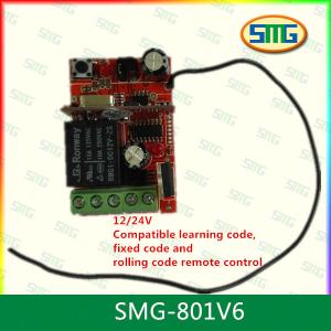 China SMG-801V6 DC 12V/24V 315MHz 1 Channel Universal Wireless Remote Control Receiver on sale