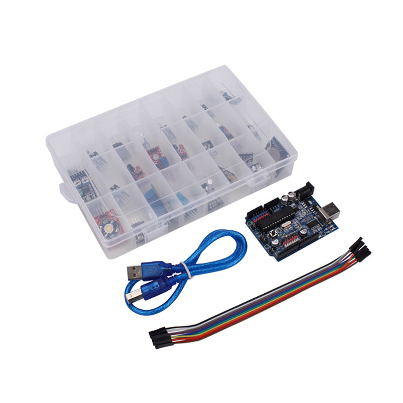 24Pcs Arduino Sensor Kit With UNO R3 Development Board DHT11 Sensor