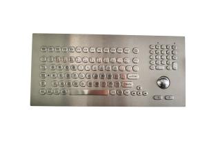 Waterproof CNC Industrial Split Keyboard With Trackball / Ruggedized Touchpad