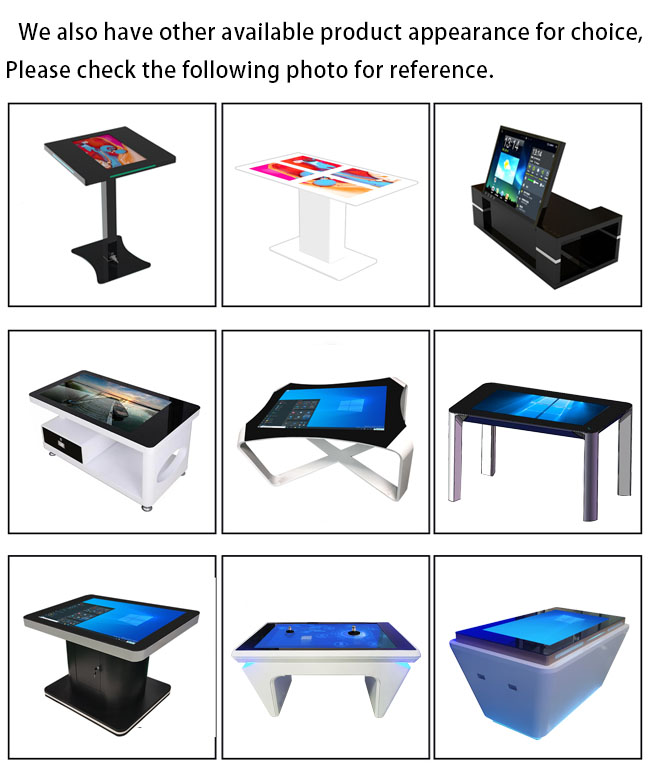 Manufacturer price smart home interactive PC touch screen table for coffee shop advertising