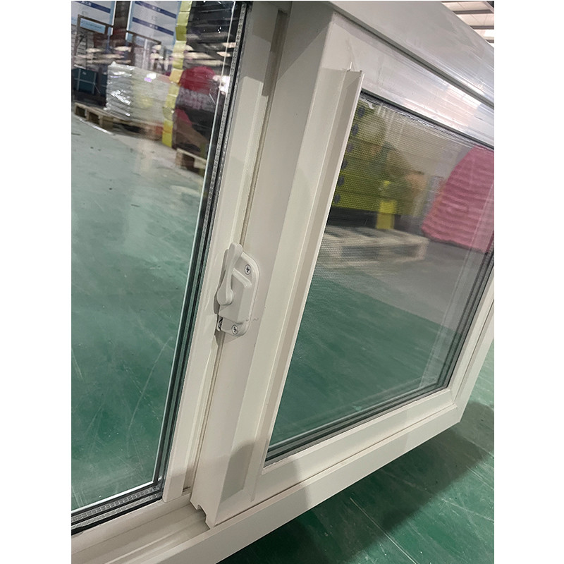 Mosquito-Proof UPVC Sliding Window with Mesh for Tropical Climates Custom 30x30 UPVC Sliding Window for Compact Kitchen Ventilation