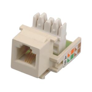 Wholesale Cat3 6P4C RJ11 Inline coupler keystone jack for telephone from china suppliers